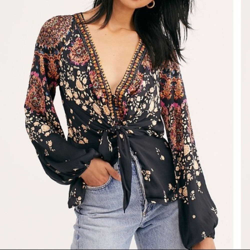 Free People Run Free Blouse